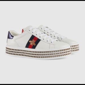 Gucci Rhinestone Sneakers
